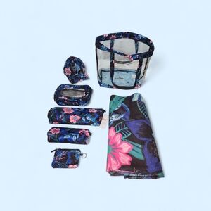 Lug Resort black Coordinated Tote Bags  Towel Cap Set